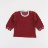 Mini Ropa Sweatshirt Kapitone Bordo