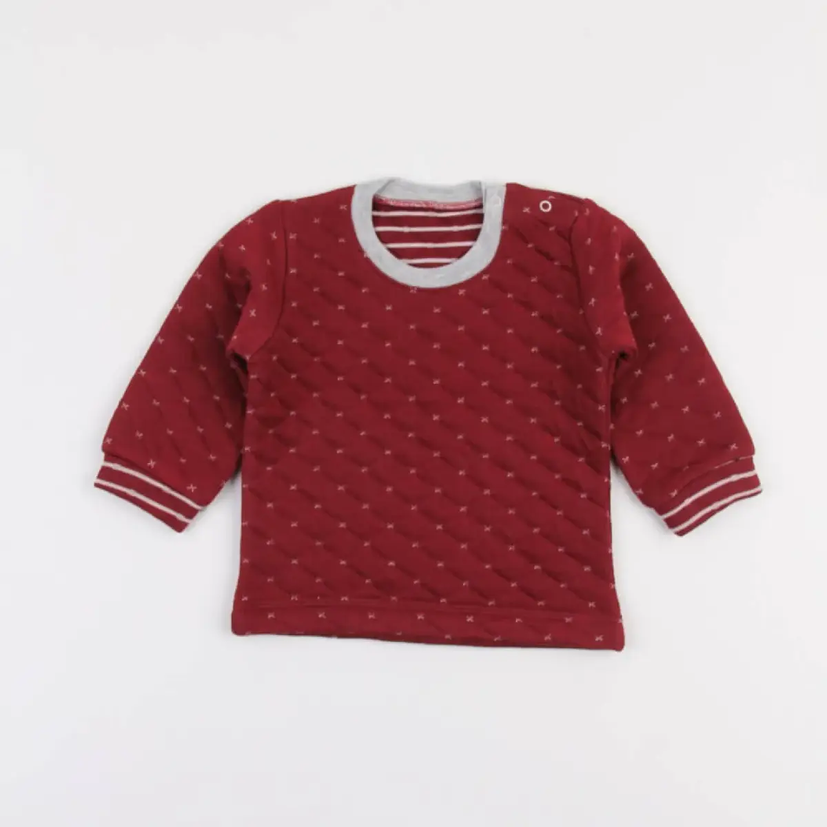 Mini Ropa Sweatshirt Kapitone Bordo