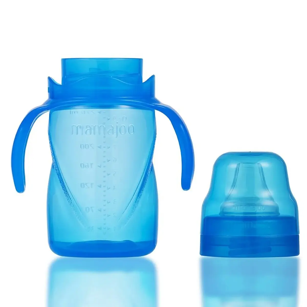 Mamajoo Kulplu Eğitici Bardak 270 ml Mavi