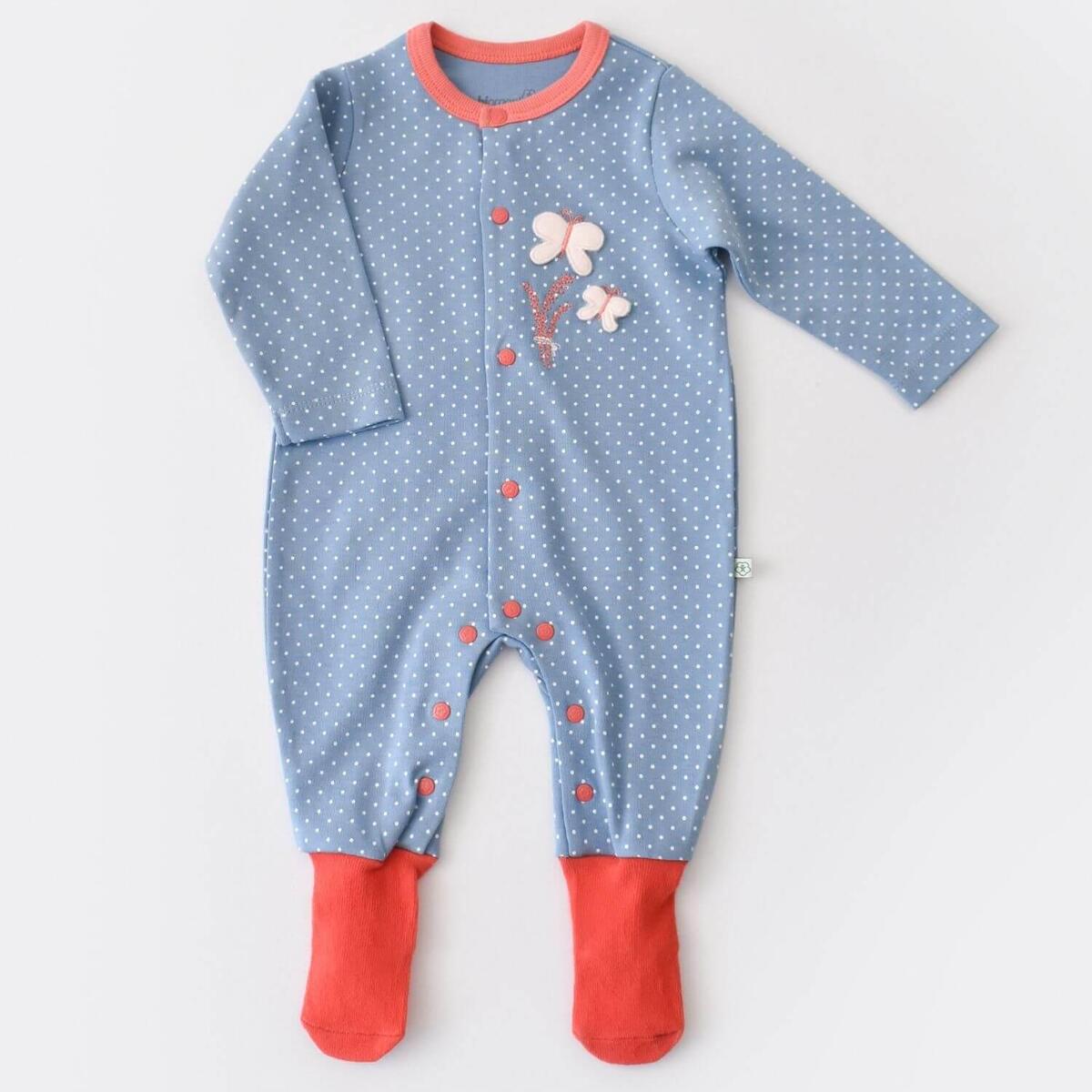 Bibaby Organik Tulum Wild Flowers Spring Blue