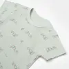 Bibaby Organik Body Kısa Kol I Love To My Mama Bej - Mint