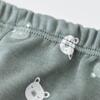 Bibaby Organik Pantolon Patikli Hug Me Bear Yeşil