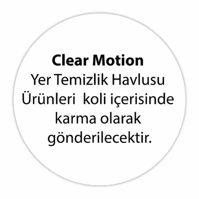 Clear Motion Yer Temizlik Havlusu Doğal Limon Yağı Mop Uyumlu 50li