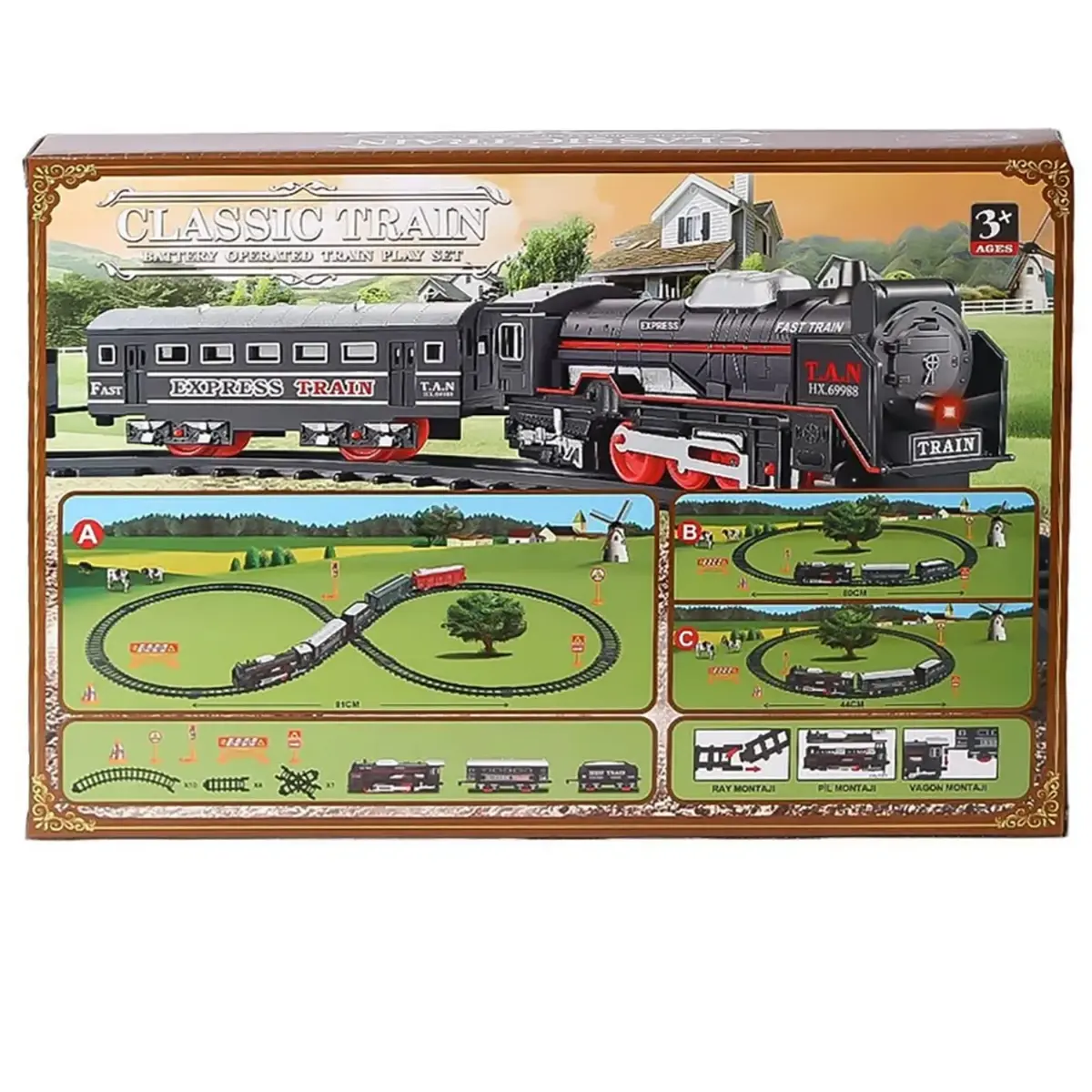 Vardem Kutulu 23 Parça Classic Tren Set