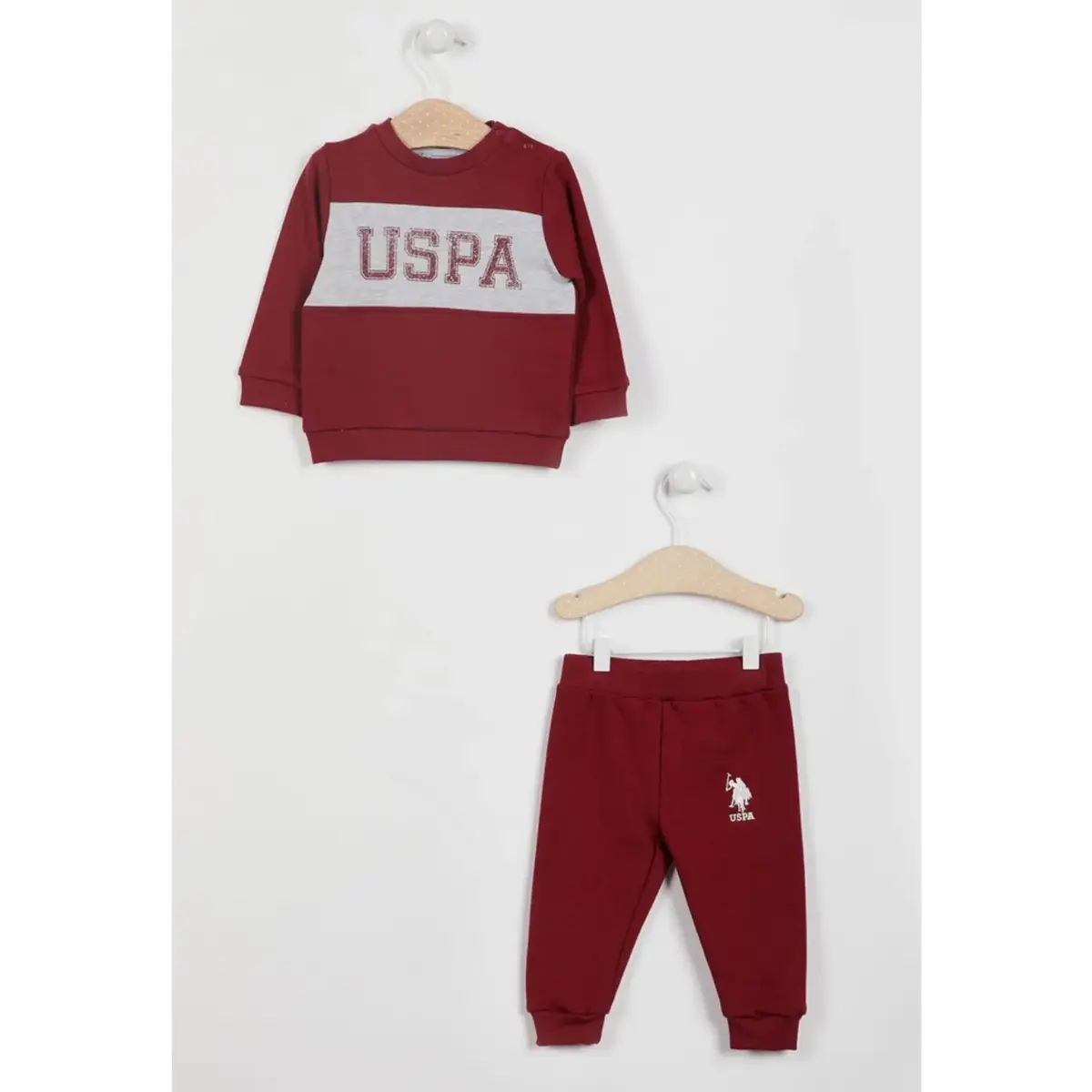 U.S. Polo 2li Takım Uzun Kol Bordo