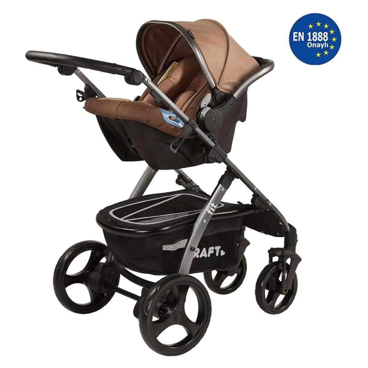Kraft Fit Travel Sistem Bebek Arabası Gri