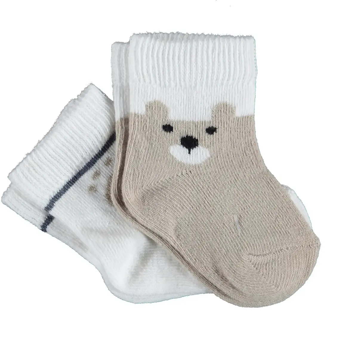 Bibaby Organik Çorap Soket 2li Happy Bear Kahve Bibaby Organik Çorap Soket 2li Happy Bear Kahve