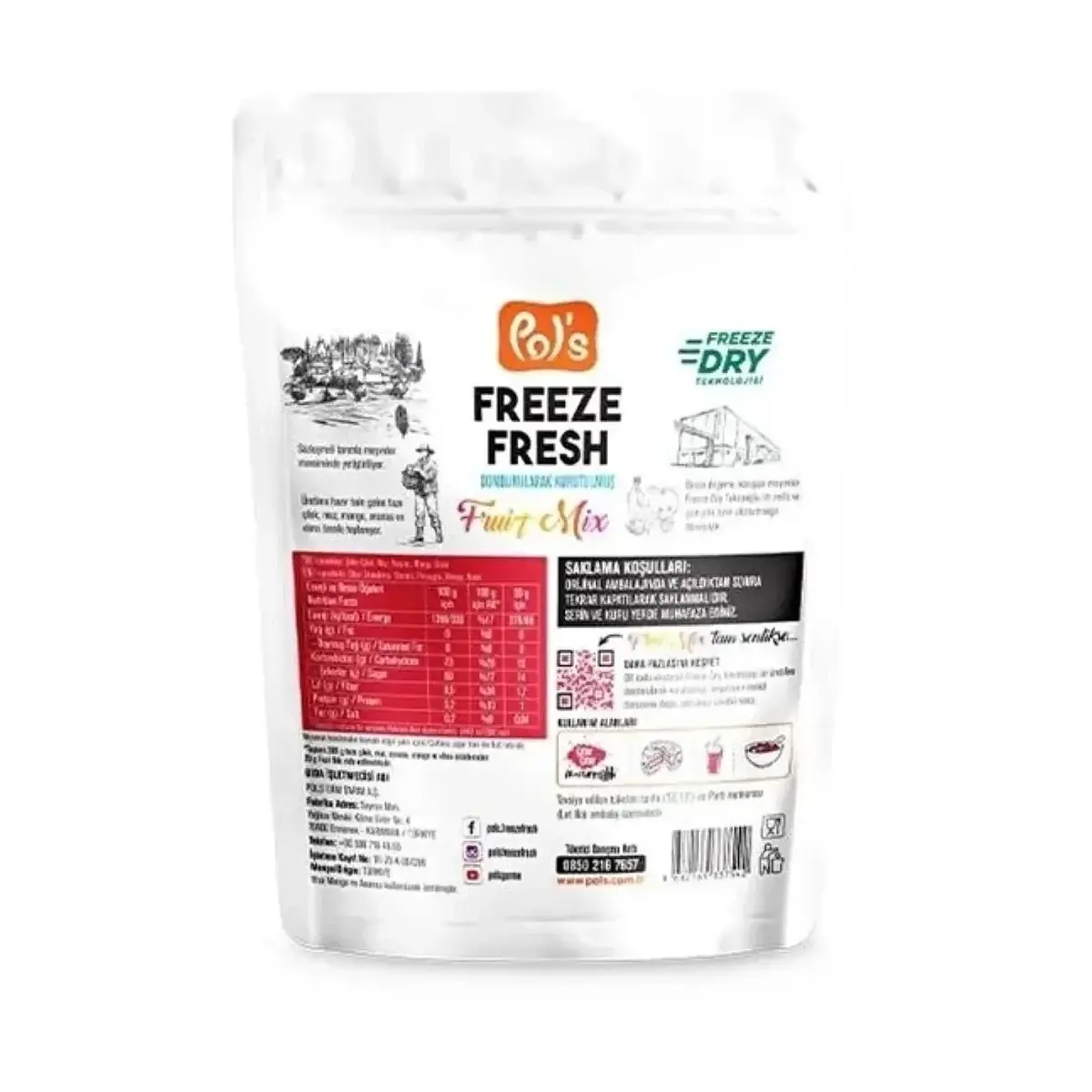 Pol's Freeze Fresh Fruit Mix 20 gr