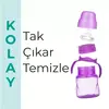 Mamajoo Kulplu Eğitici Bardak 160 ml Mor
