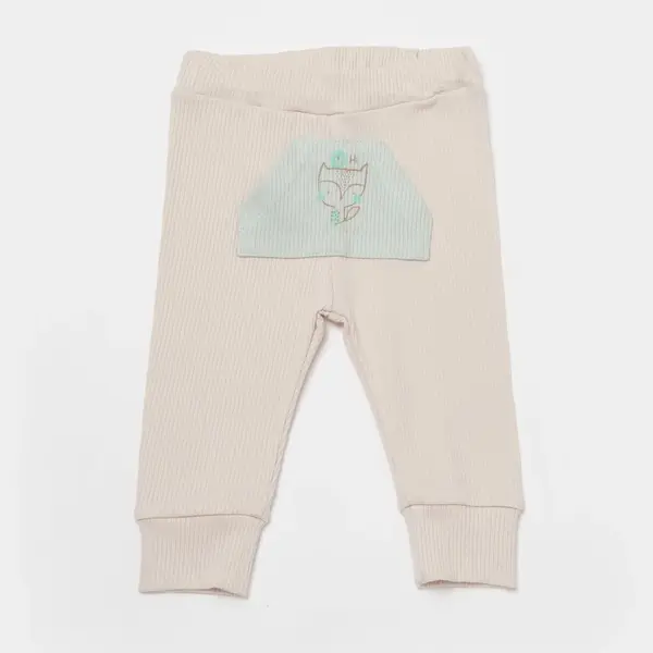 Bibaby Organik Pantolon Modal Happy Forest Bej - Mint