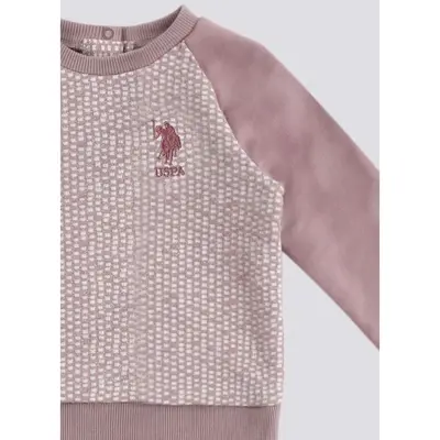 U.S Polo 2li Takım Reglan Kollu Pembe