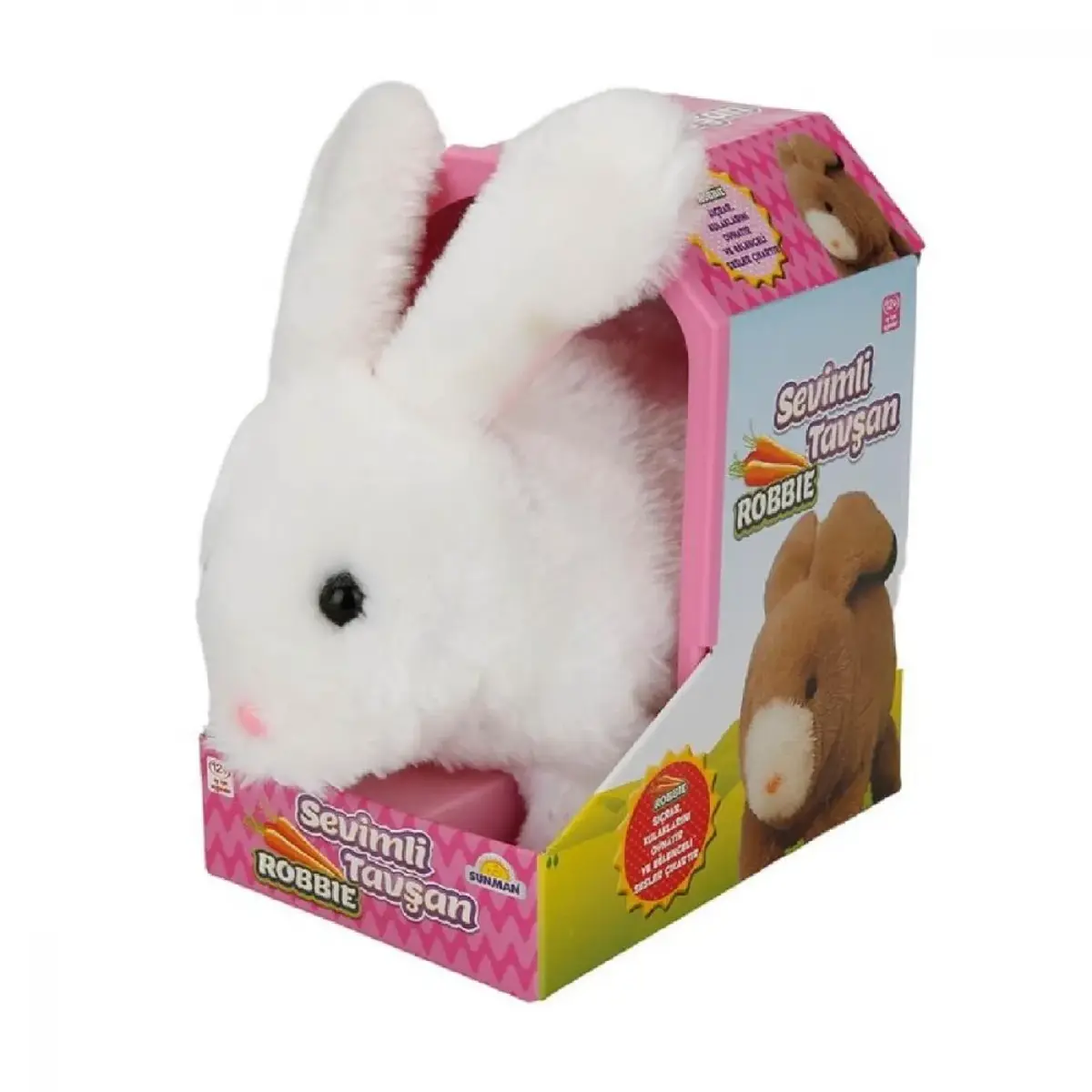 Peluş Sevimli Tavşan Robbie Hareketli Sesli