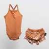Moi Noi 2li Takım Bodyli Fırfırlı Tarçın