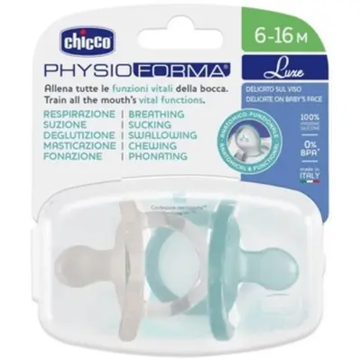 Chicco Physioforma Luxe Emzik 2li 6-16 Ay Erkek 2li