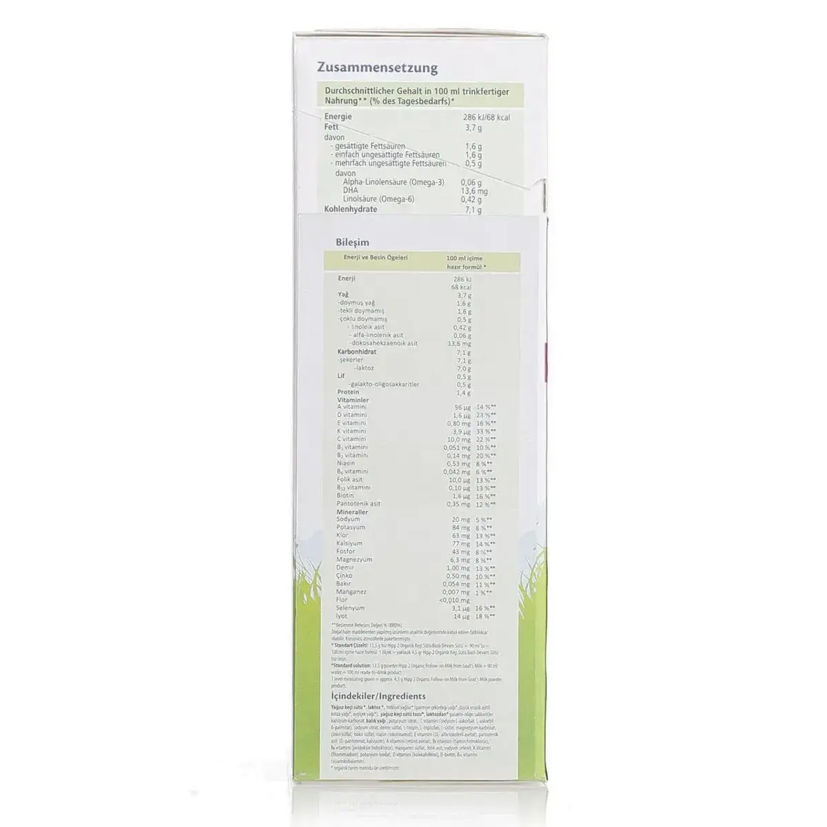 Hipp 2 Organik Keçi Sütü Bazlı Devam Sütü 400 gr