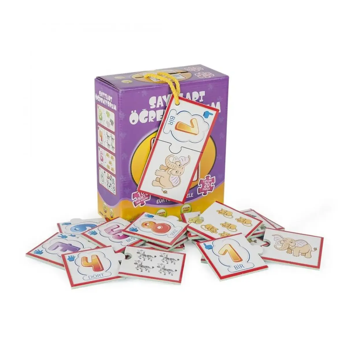 Sayıları Öğreniyorum Kutulu Puzzle