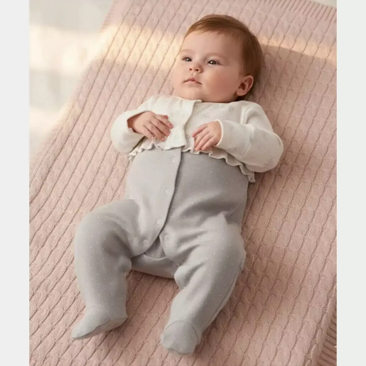 Andy Wawa Tulum Baby Bow Bliss Ekru - Gri