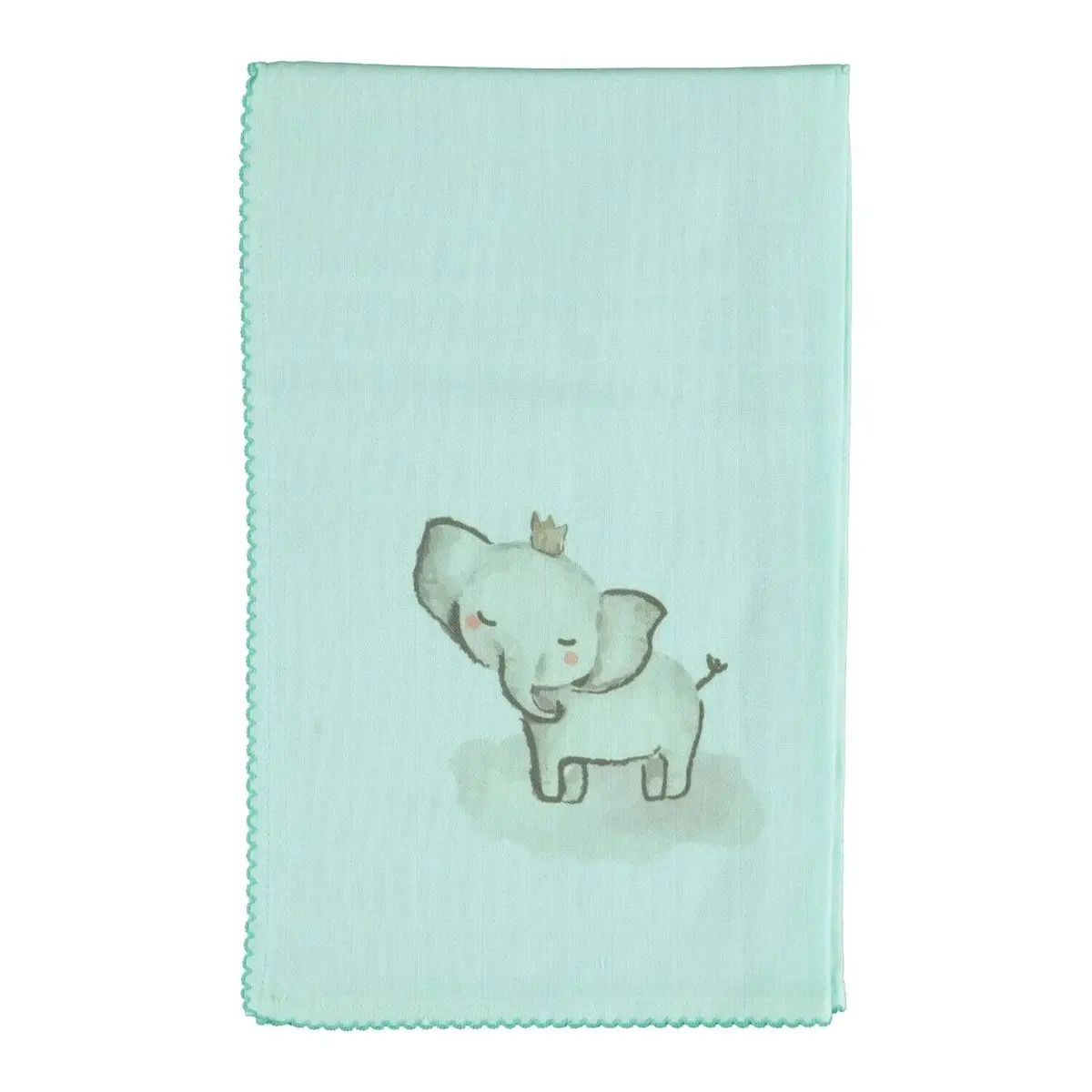Bibaby Müslin Battaniye Happy Elephant Mint