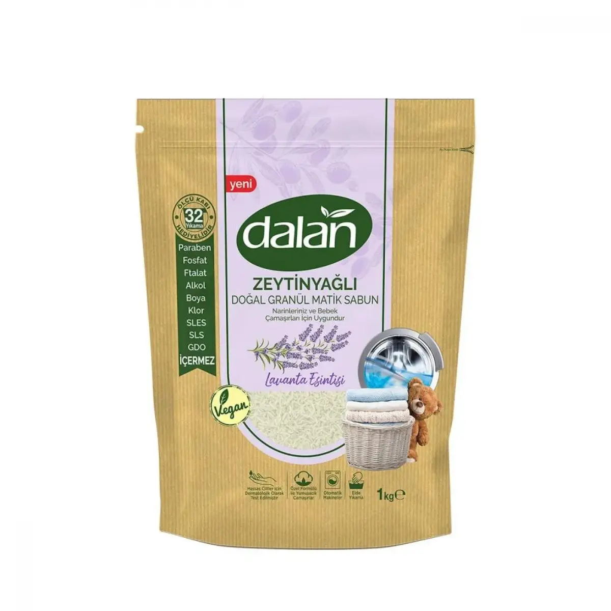 Dalan Doğal Granül Sabun Zeytinyağlı Lavanta Esintisi 1000 gr Dalan Doğal Granül Sabun Zeytinyağlı Lavanta Esintisi 1000 gr