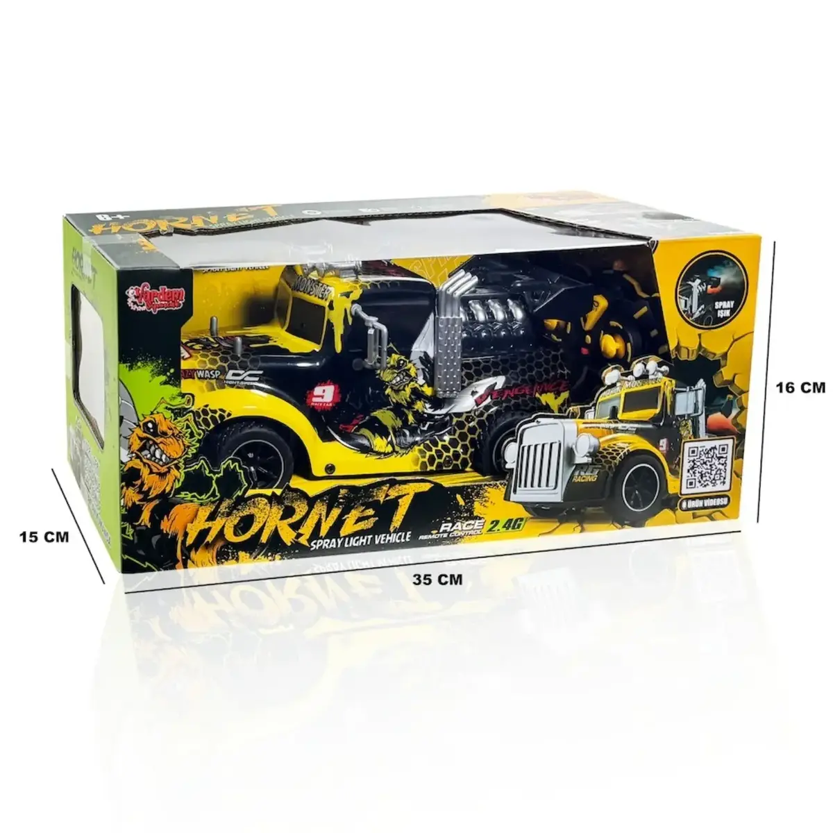 Vardem Uzaktan Kumandalı Full Fonksiyon Buhar Çıkartan Çekici Tır Kafası