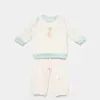 Bibaby Organik 2li Takım Save The Seahorse Bej - Mint