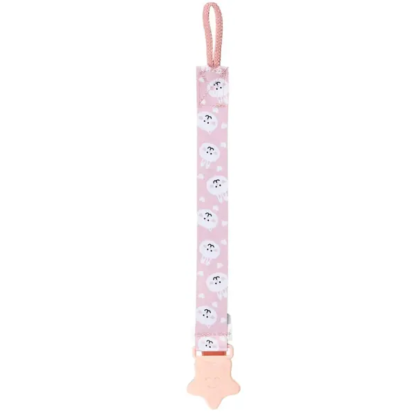 Babyjem Emzik Tutacağı Desenli Pembe Ayıcık
