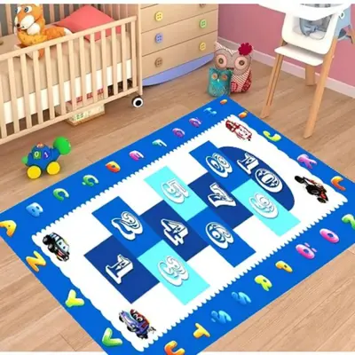 Babysale Bebek Halısı Kids Sayıları Öğreniyorum 100x160 Mavi