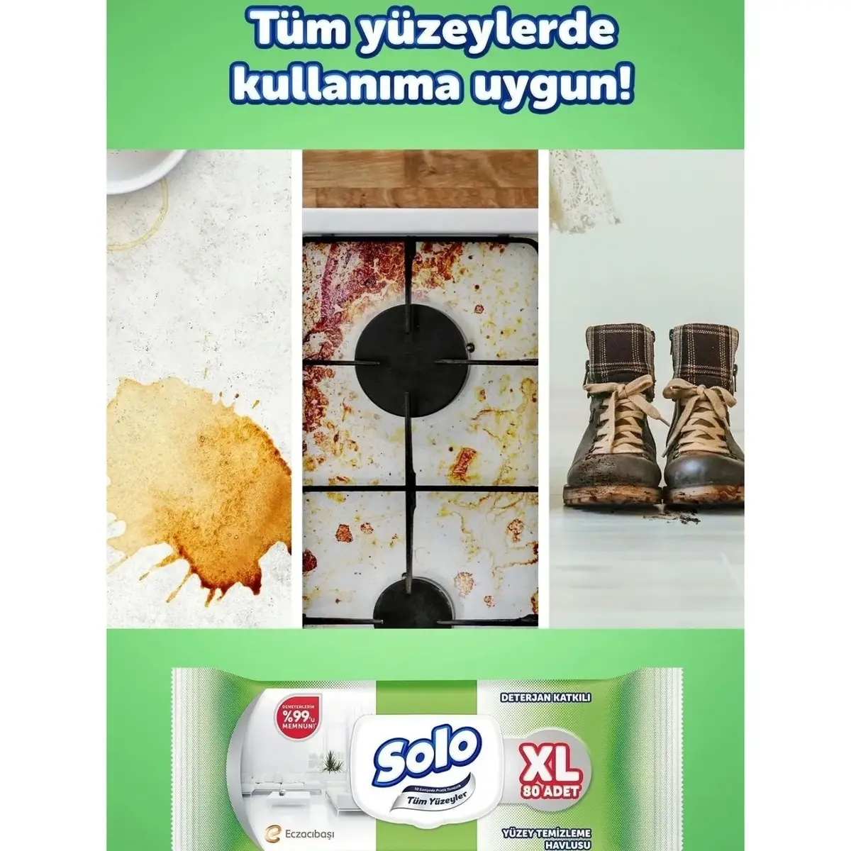 Solo XL Yüzey Temizlik Havlusu 80 li