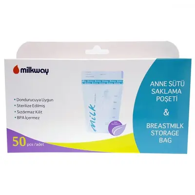 Milkway Anne Sütü Saklama Poşeti 50li