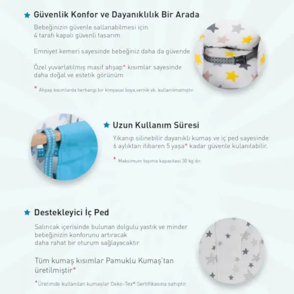 Holmen Şelale Salıncak Gri