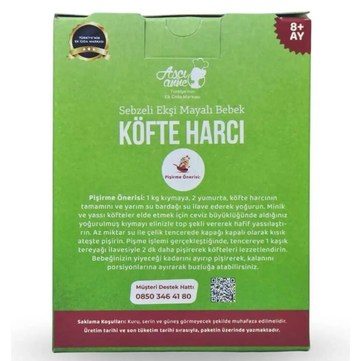 Aşçı Anne Ekşi Mayalı Köfte Harcı 160 gr