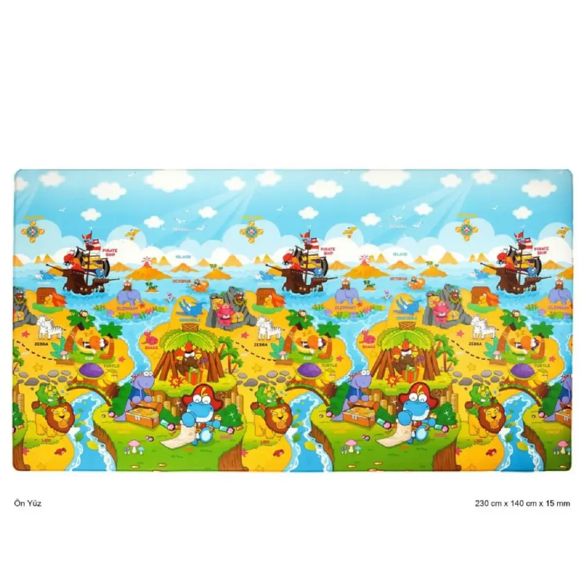 Unigo Dwinguler Dino Adventure Oyun Matı 15mm 230x140cm