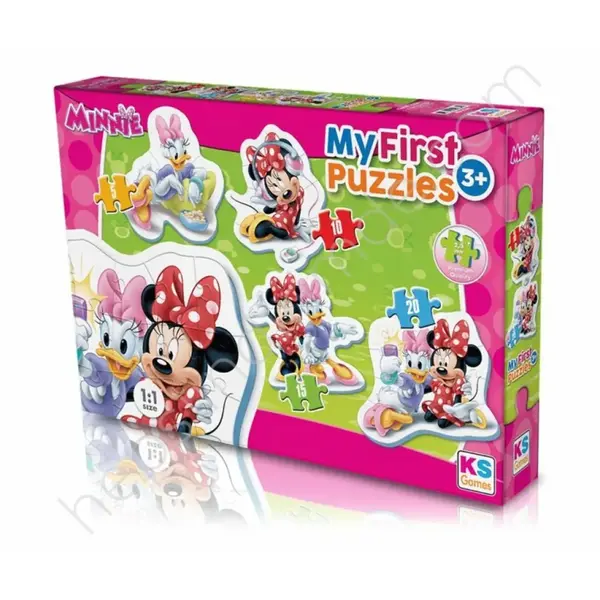 Ks Games Minnie Mouse MyFirst Cut Out Puzzles 4in1