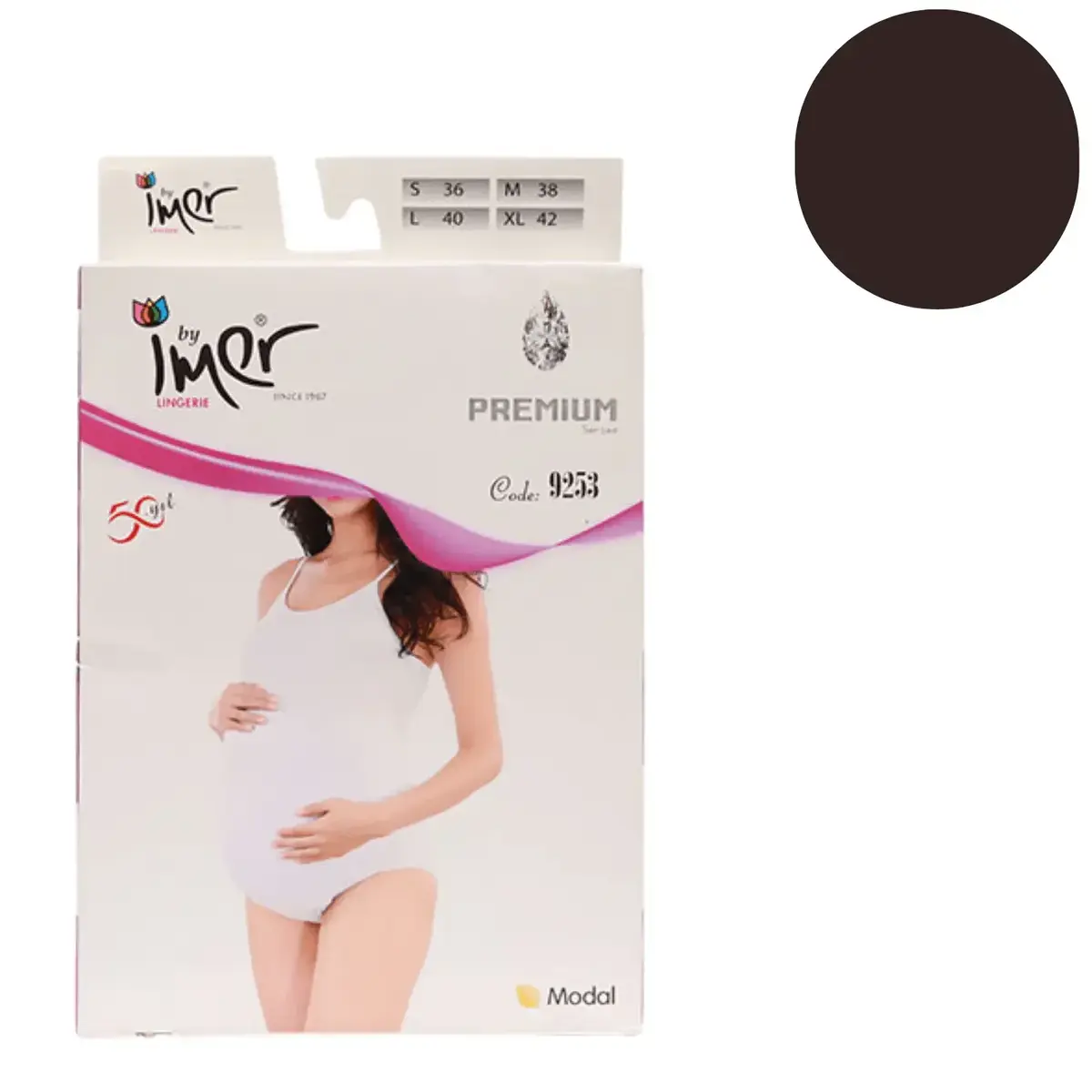 İmer Hamile Çıtçıtlı Body  Siyah 1/S