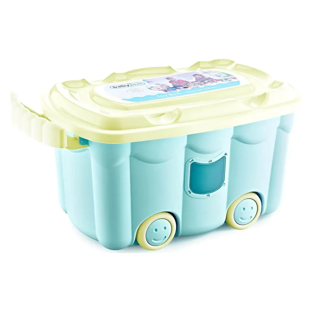 Babyjem Tekerlekli Oyuncak Kutusu Yeşil Babyjem Tekerlekli Oyuncak Kutusu Yeşil