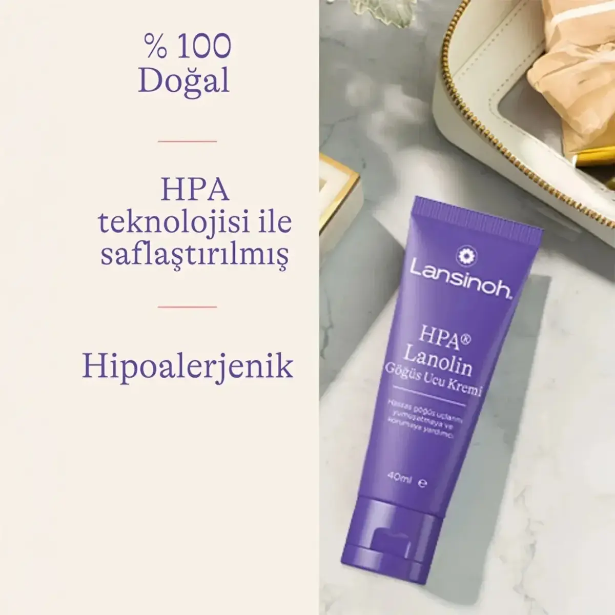 Lansinoh Lanolin Göğüs Ucu Kremi 40 ml x 2 Adet