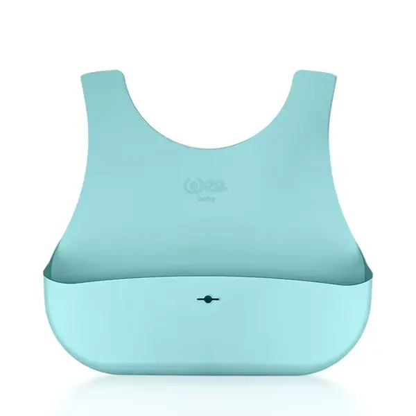 Wee Baby Nanninom Silikon Mama Önlüğü Mavi