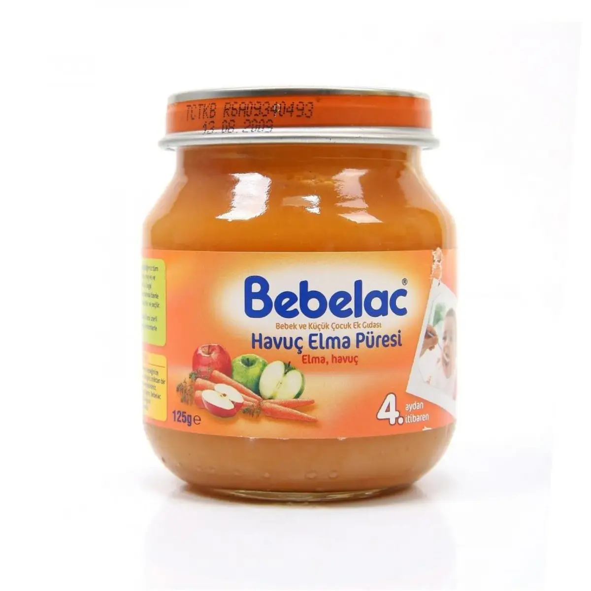 Bebelac Kavanoz Mamaları Havuç Elma 125 gr