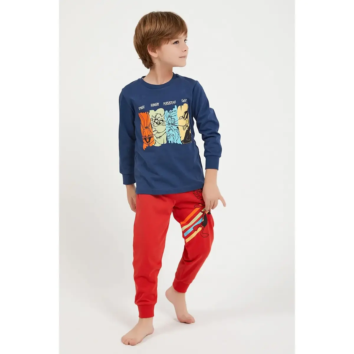 RolyPoly Looney Tunes Pijama Takımı Koyu İndigo