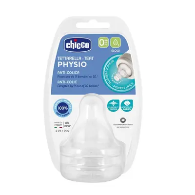 Chicco P5 Antikolik Biberon Emziği Yavaş Akış 0+ Ay 2'li