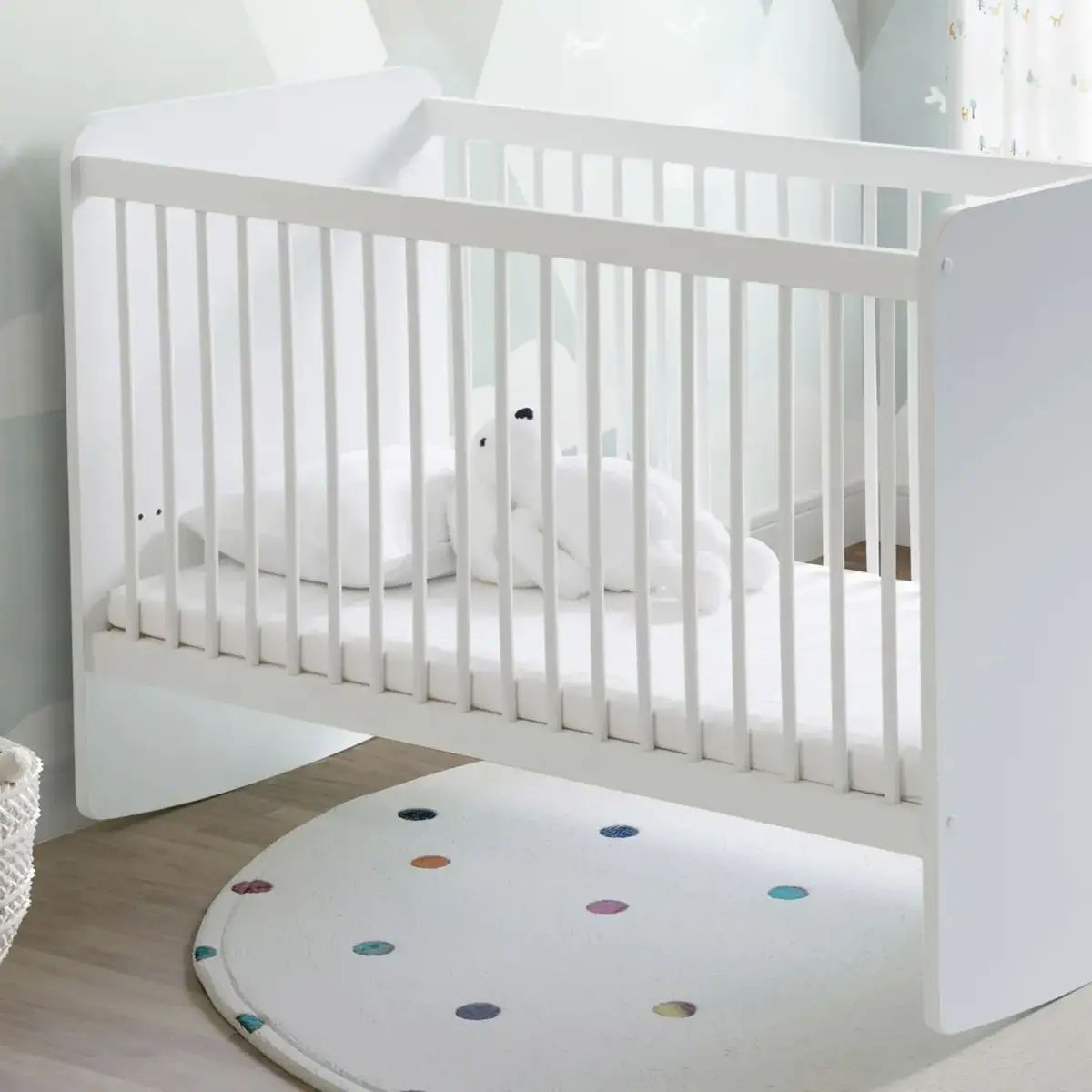 Pratik Sallanır Beşik 60x120 cm Beyaz