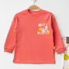 Mini Damla Pijama Takımı Penye Meyve Sebze Emprime Nar Çiçeği