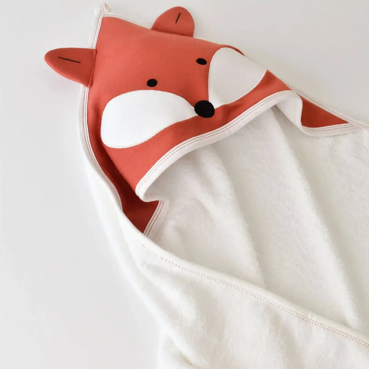 Bibaby Bornoz Takımı Sweet Fox Ekru - Kiremit