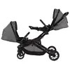 Prego 2420 Ibiza Plus I-Size Travel Sistem İkiz Bebek Arabası Gri