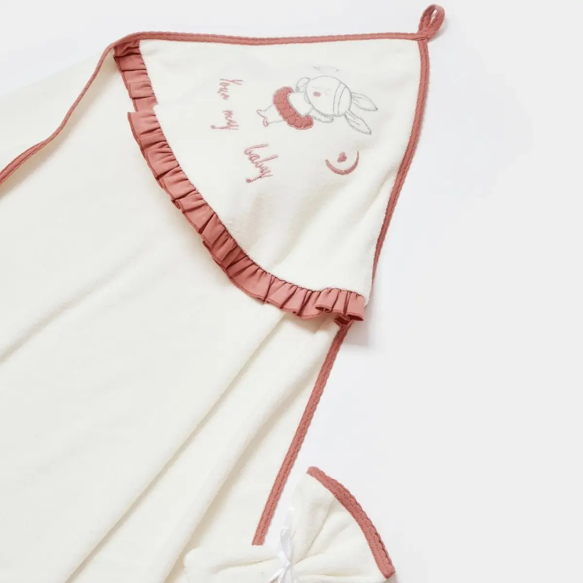 Bibaby Havlu Ballery Princess Bej - Gül Kurusu