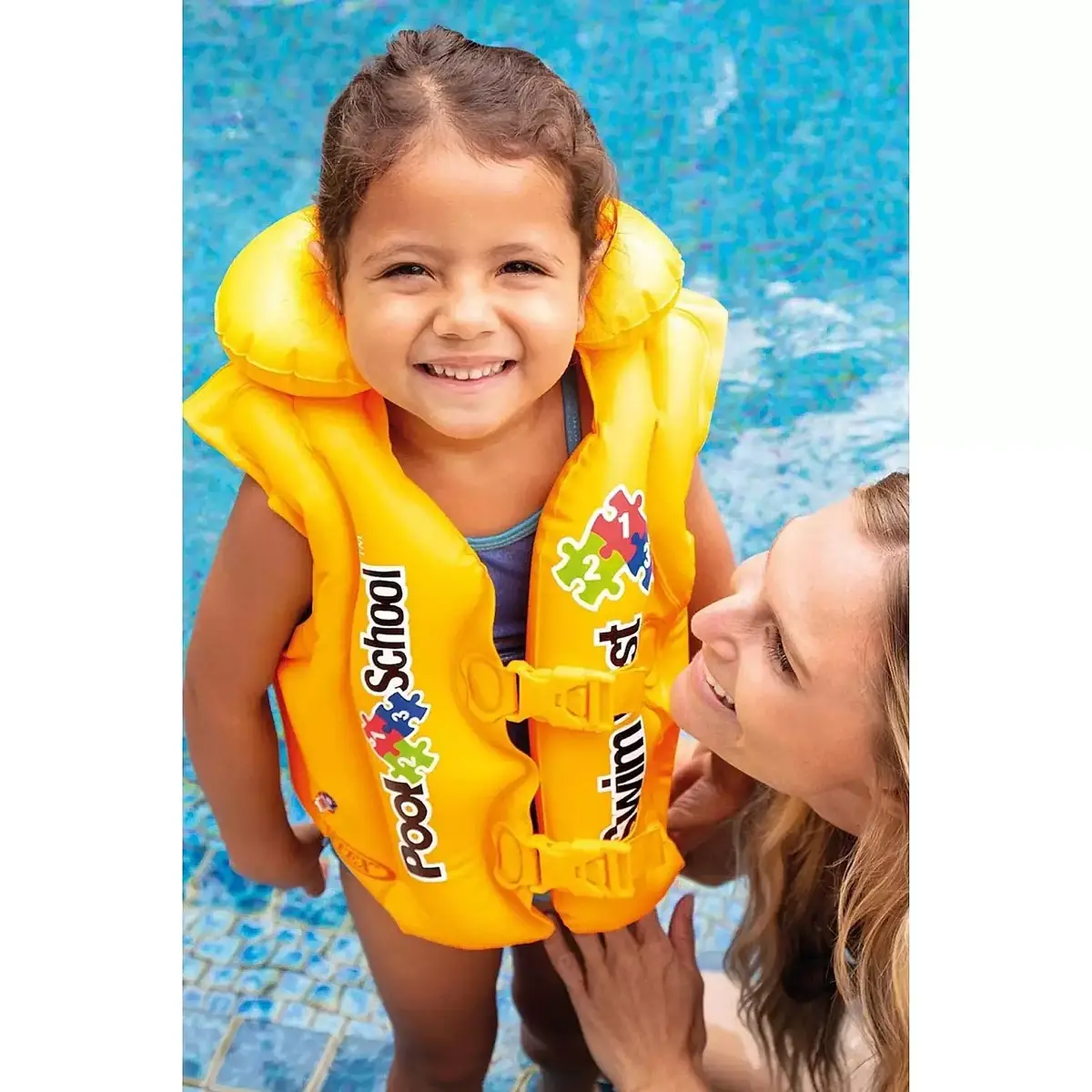 Intex Yakalı Sarı Yelek 50x47 cm 3-6 Yaş