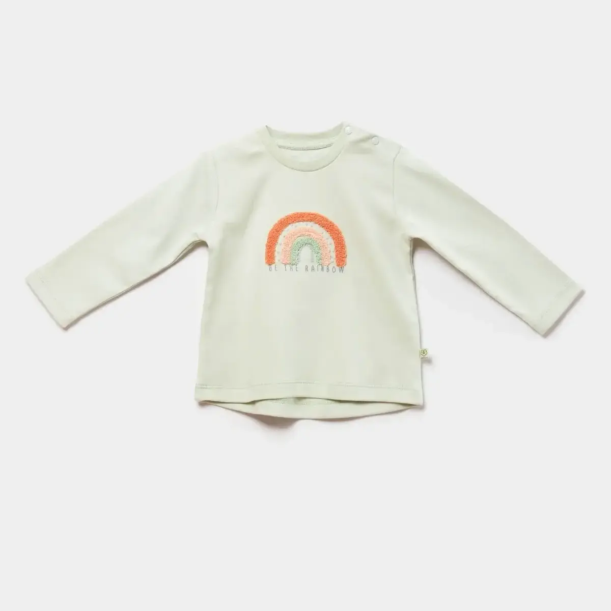 Bibaby Sweatshirt Biorganik Tiny Birds Ekru Yeşil