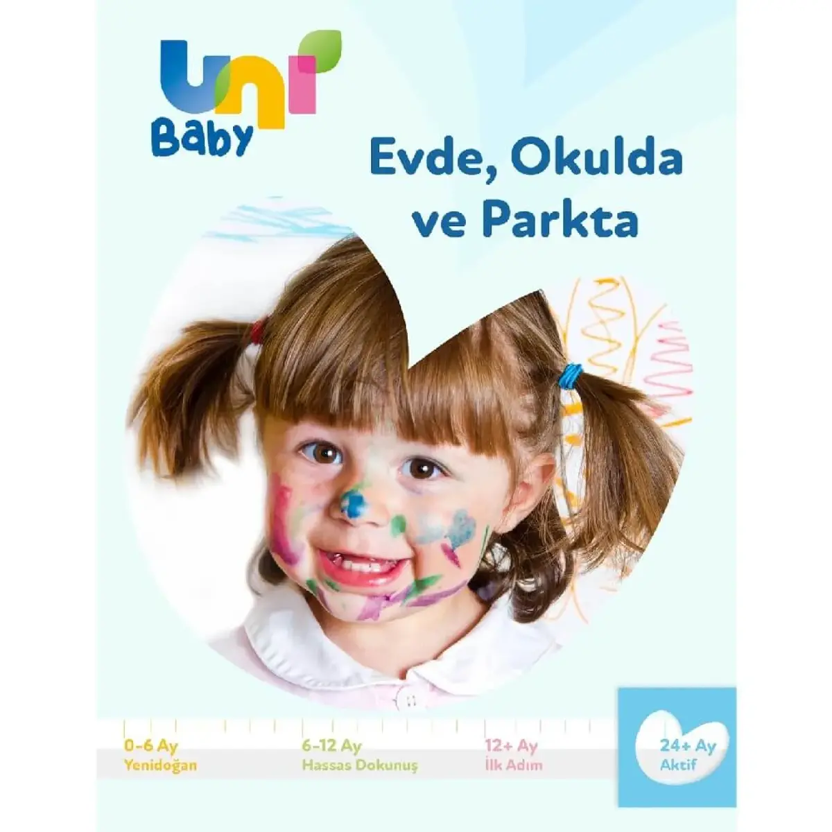 Uni Baby Aktif Oyna Öğren Islak Mendil 3x52li 24+ Ay