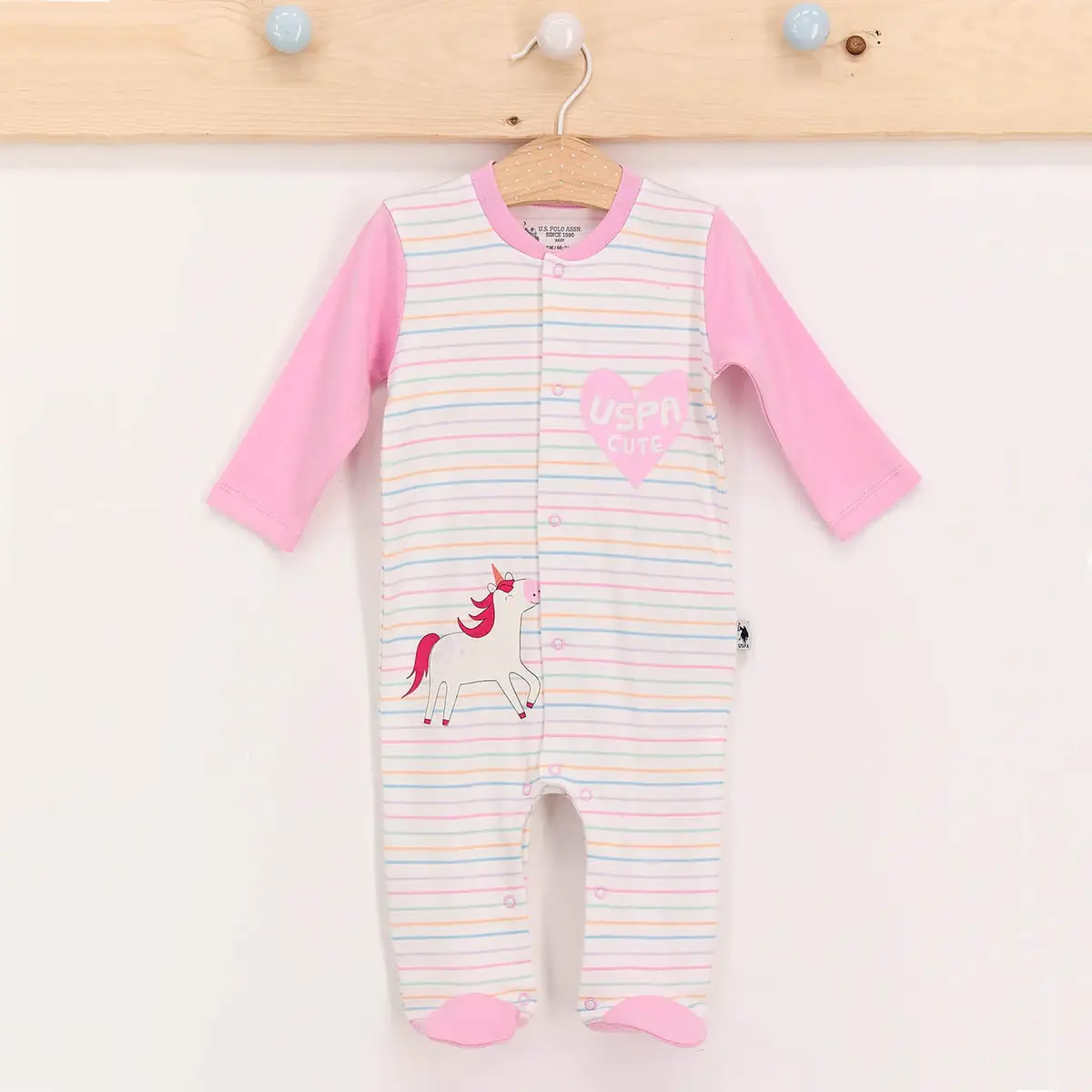 U.s Polo Tulum Uzun Kol Patikli  Krem