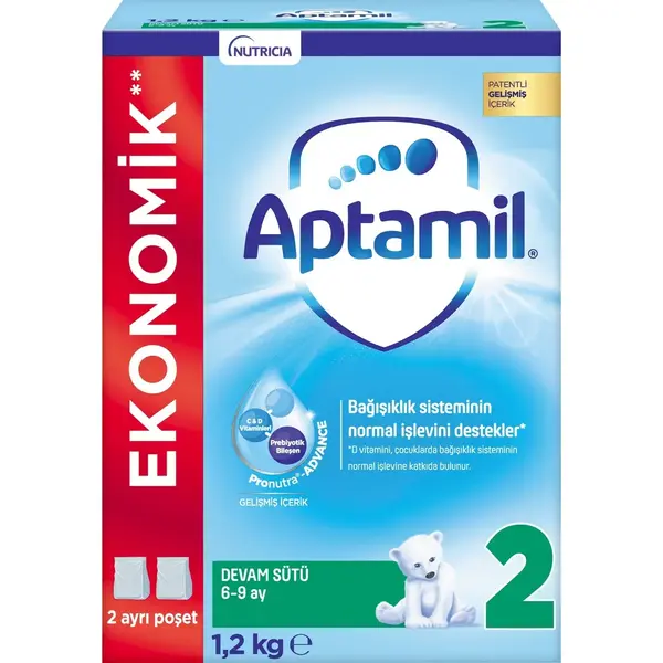 Aptamil 2 Devam Sütü 1200 Gr